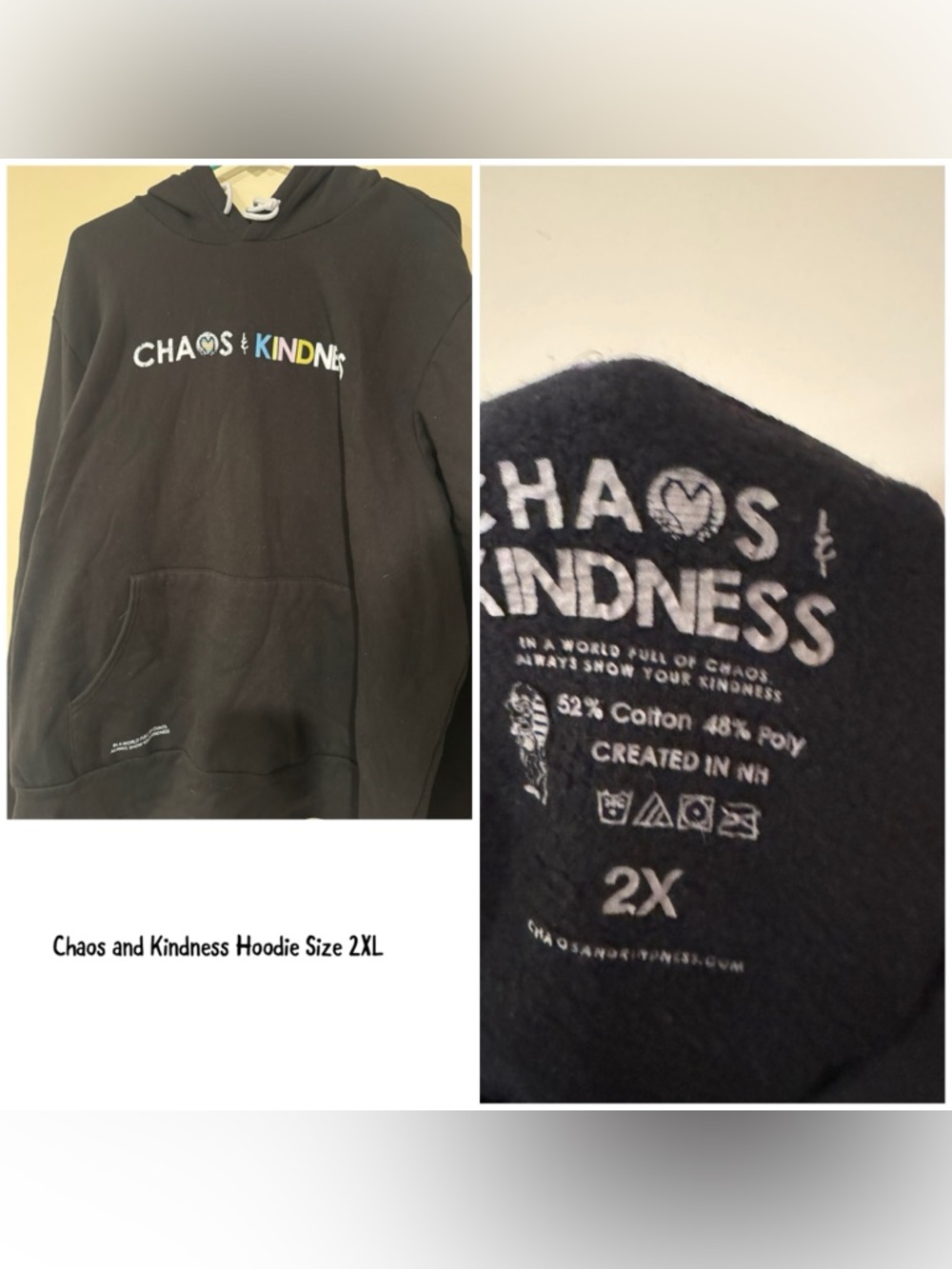 Women's Black Hoodie - 2X